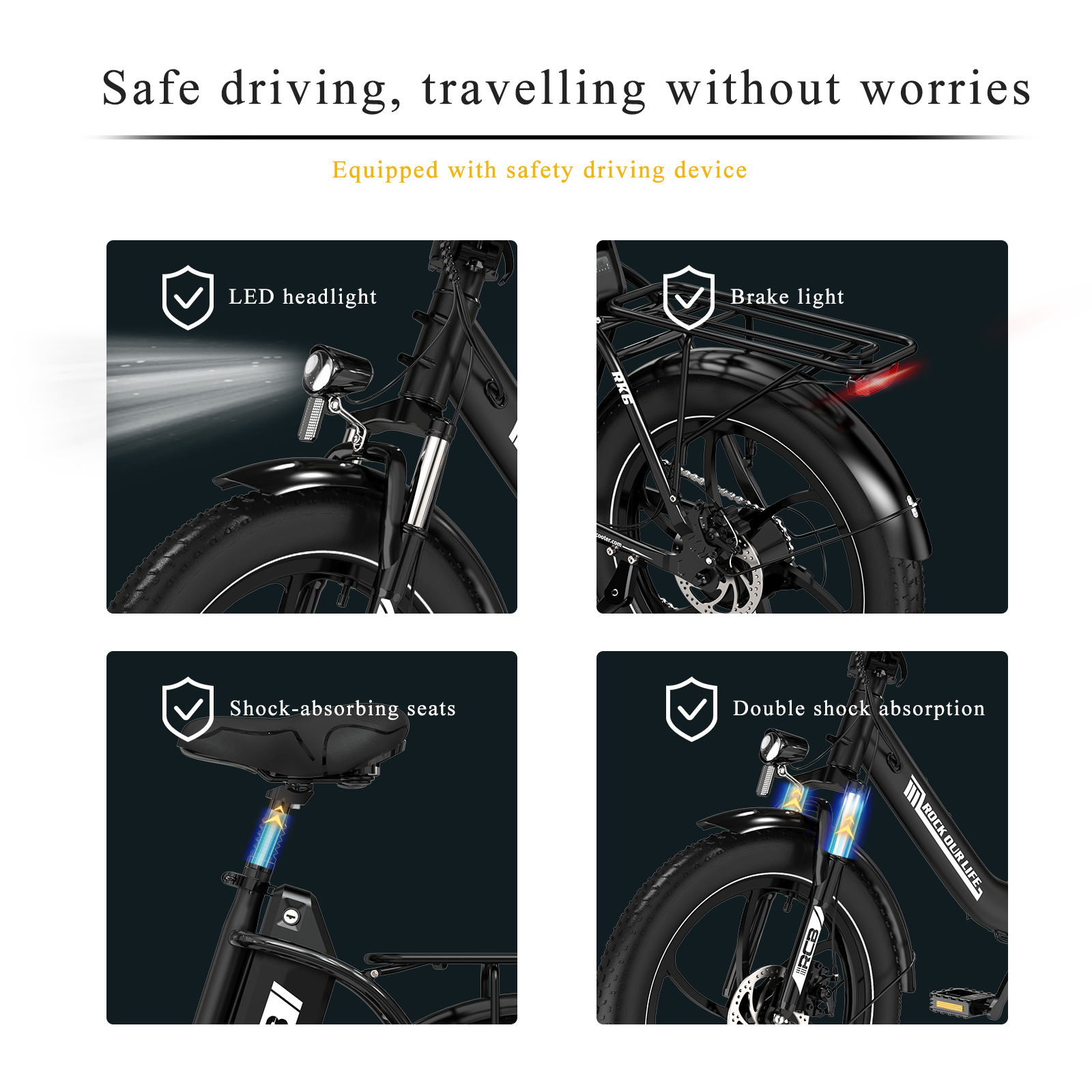 RCB RK6 Fat Tire Folding Electric Bicycle(RCB APP E BIKE)