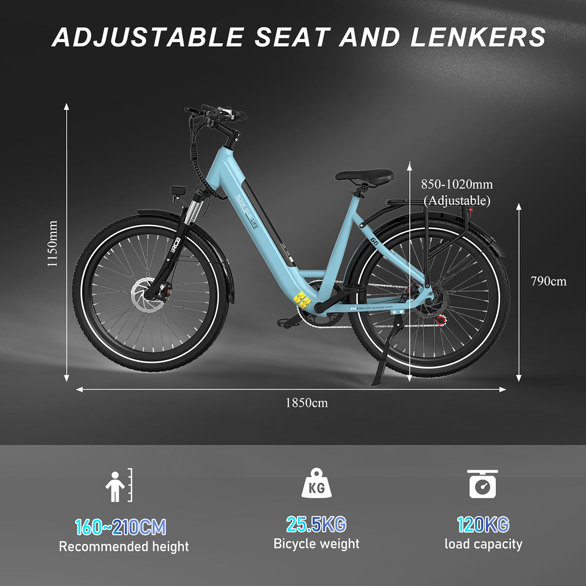 RCB G6 Electric Bike for Adults(RCB APP&NFC E BIKE)