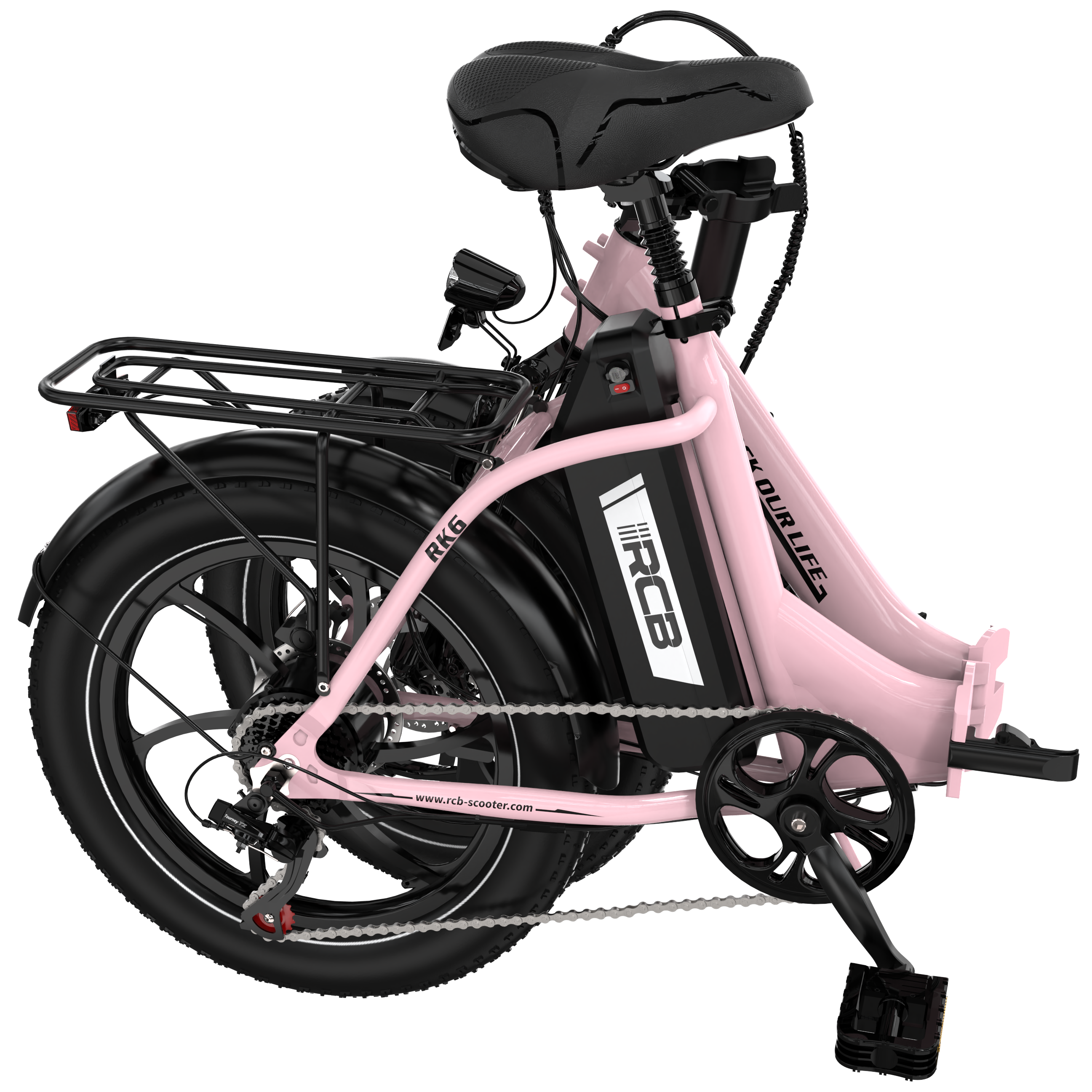 RCB RK6 Fat Tire Folding Electric Bicycle(RCB APP E BIKE)