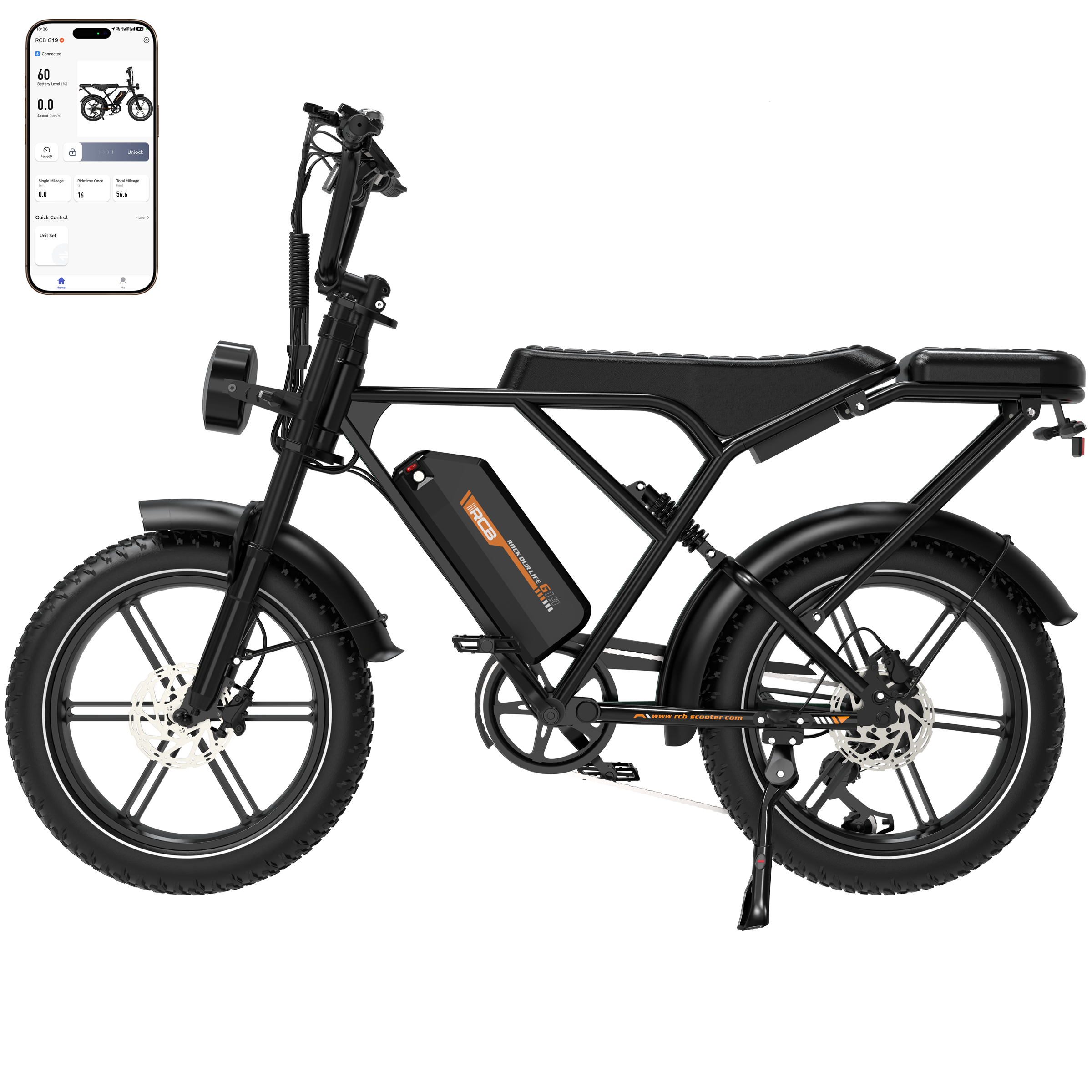 RCB G19 Electric Bike for Adults(RCB APP&NFC E BIKE)
