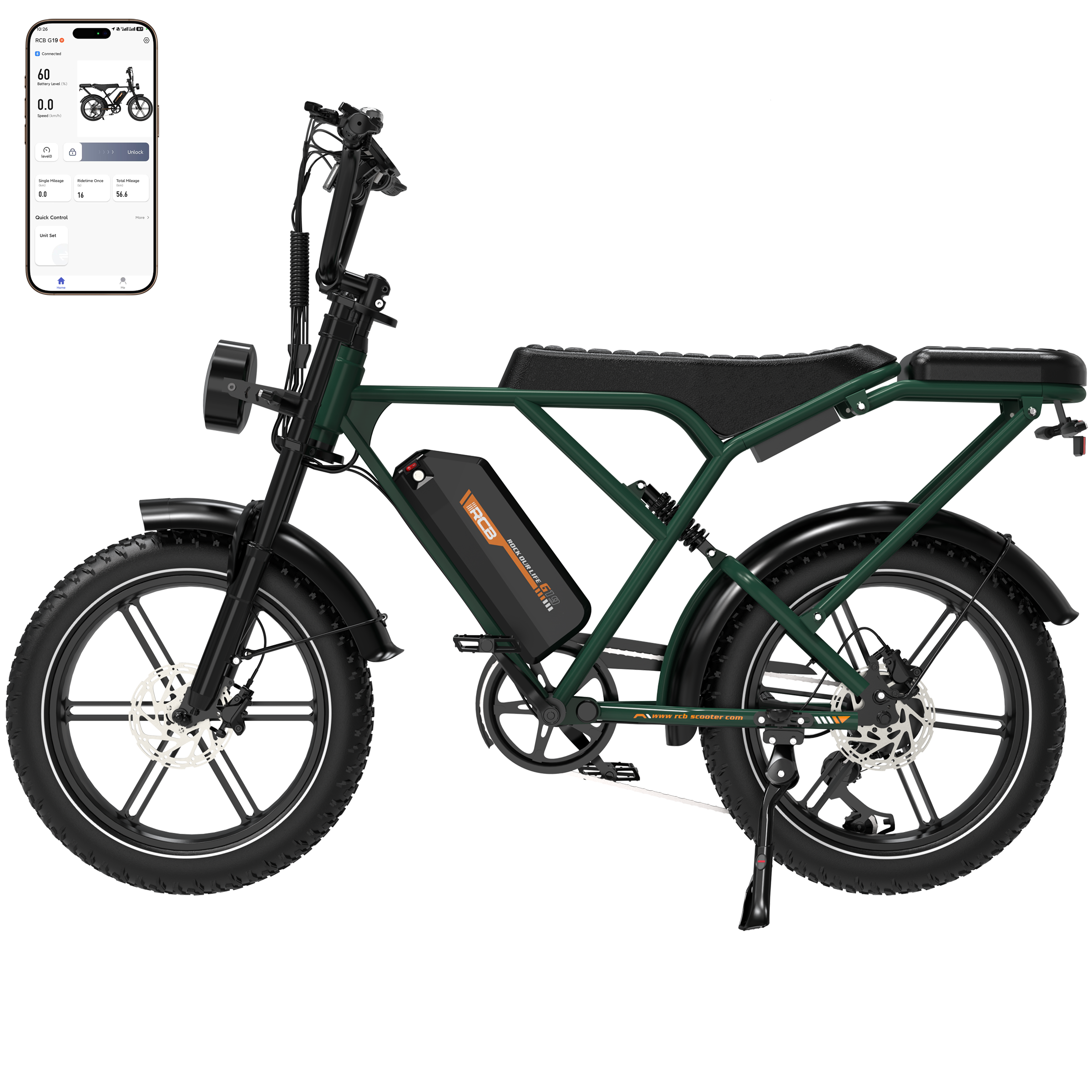RCB G19 Electric Bike for Adults(RCB APP&NFC E BIKE)