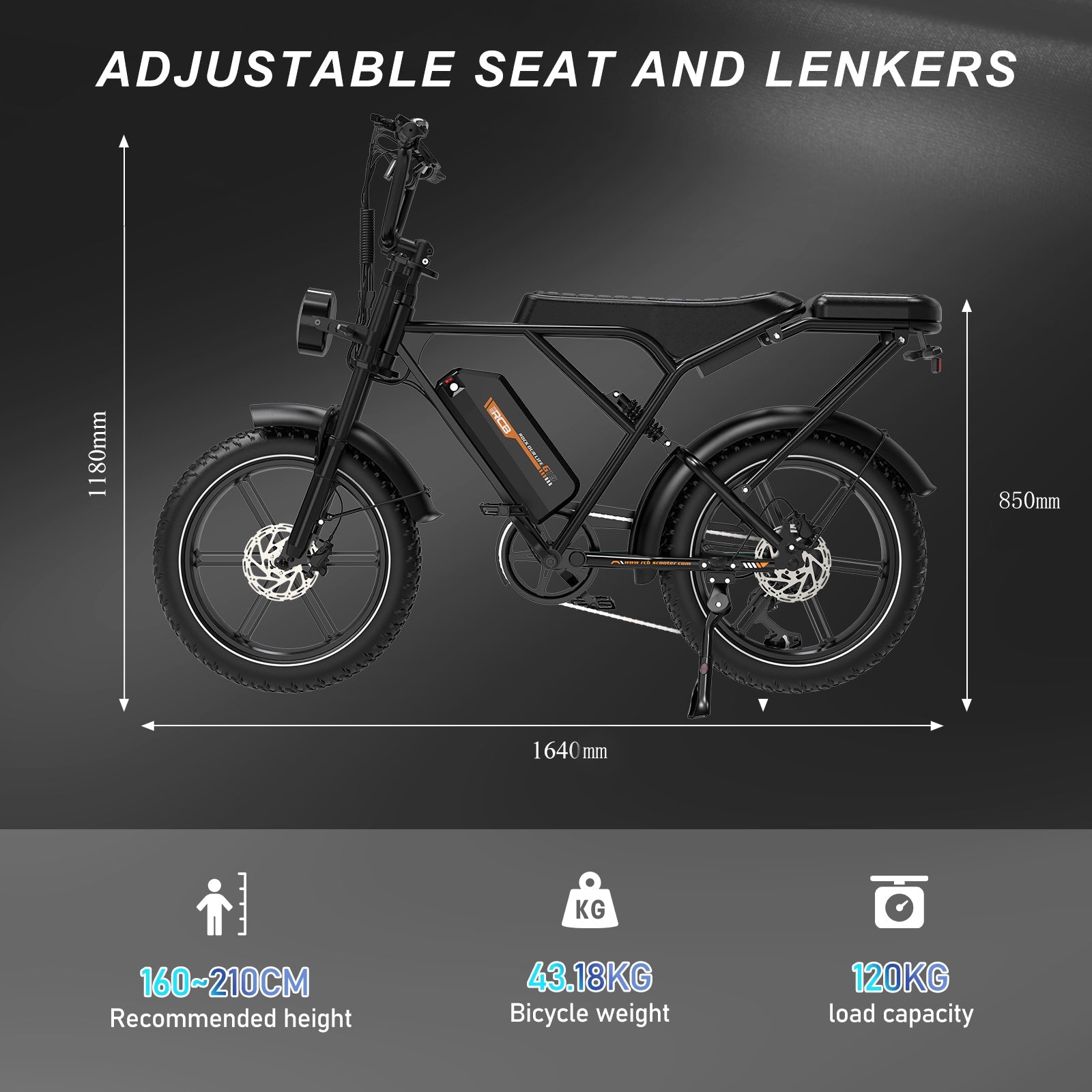RCB G19 Electric Bike for Adults(RCB APP&NFC E BIKE)