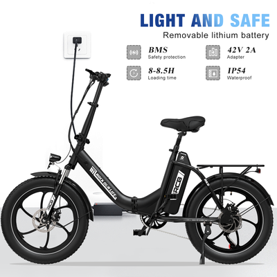 RCB RK6 Fat Tire Folding Electric Bicycle(RCB APP E BIKE)