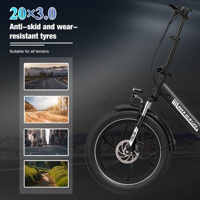 RCB RK6 Fat Tire Folding Electric Bicycle(RCB APP E BIKE)