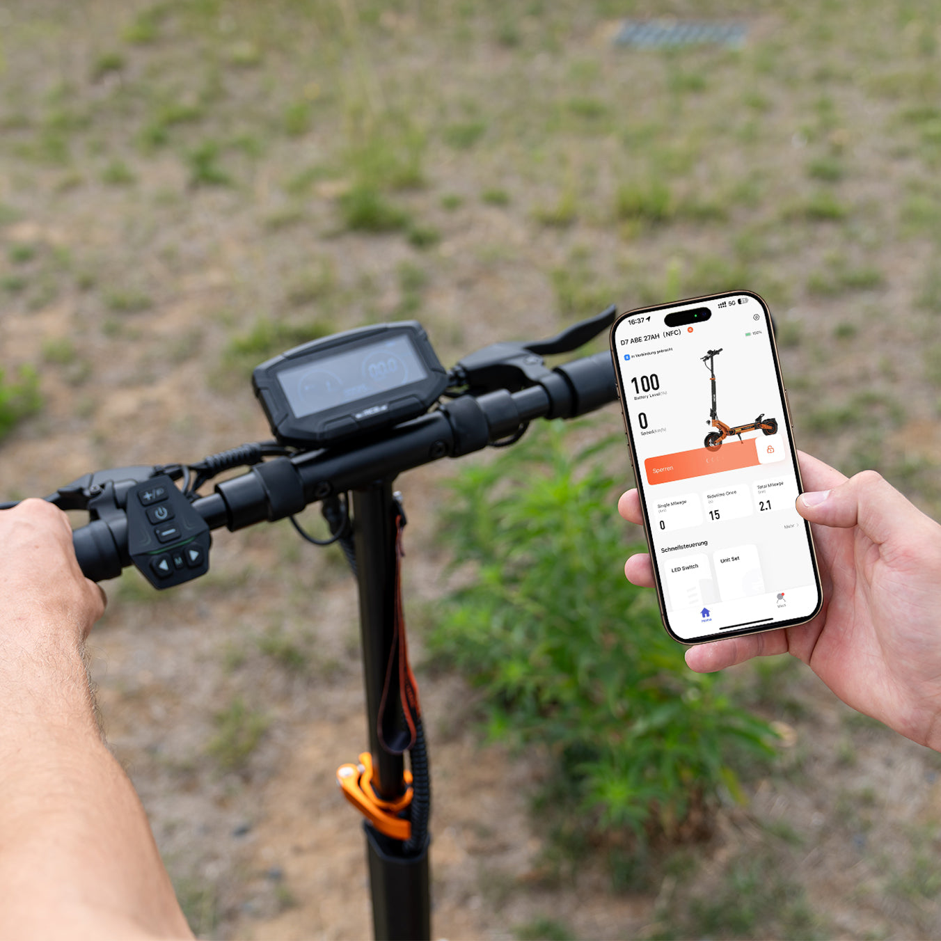 RCB D7 ABE Ultra Elektroroller  Blinker (RCB D7 ABE Ultra NFC+Turn Signal)